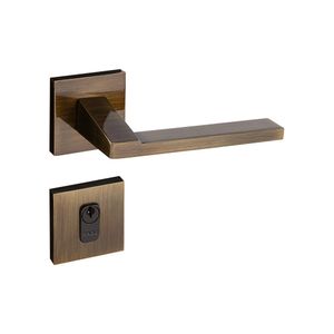 Fechadura Externa Zm Chopin Bronze Oxidado Roseta 279-90E Bx 55 Mm Pado