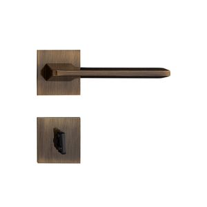Fechadura Para Banheiro de Aço Zamac Sara Roseta Bronze Oxidado 502-90B 55 Mm Pado