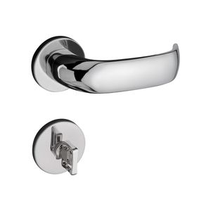 Fechadura Para Banheiro Roseta Zamac Contemporânea  500-80B Cromado 40 Mm Pado