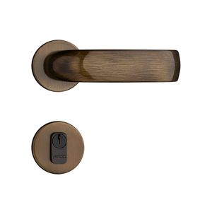 Fechadura Externa Zm Conteporânea Roseta 500-80E Bronze Oxidado 40 Mm Pado