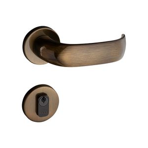 Fechadura Externa Zm Conteporânea Roseta 500-80E Bronze Oxidado 40 Mm Pado