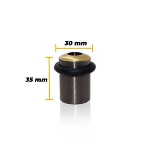 Batente Para Porta Latão Oxidado União Mundial