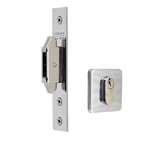Fechadura Seta Auxiliar 4500 Roseta Quadrada Inox Silvana
