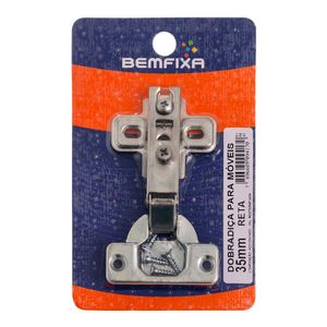 Dobradiça Baixa 35 Mm Para Móveis Bemfixa