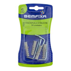Escápula 3,3x42 Mm Com Bucha de 6 Mm 4 Unidades Bemfixa