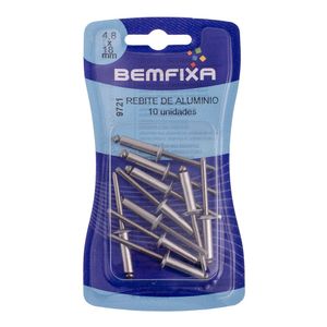 Rebite de Alumínio 4,8x18 Mm 10 Unidades Bemfixa