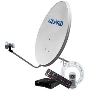 Antena Parabólica Digital 75  Cm Com Kit Aquário