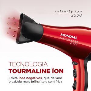 Secador Infinity 2500 Vermelho 127V 2000W Mondial