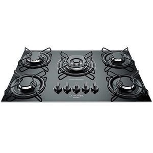 Cooktop Gourmet 5Q Tripla Chama Preto Esmaltec