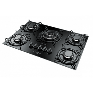 Cooktop Gourmet 5Q Tripla Chama Preto Esmaltec