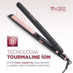 Prancha Modeladora Bivolt Black Rose Mondial