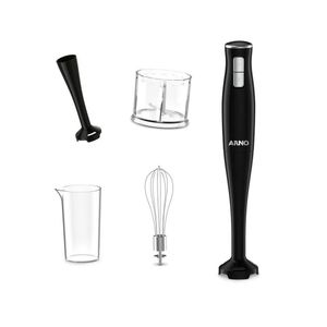 Mixer Portátil Inox Turbomix 127V Preto 3 Em 1 Arno