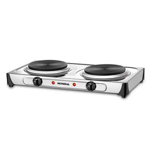 Fogão Elétrico FE-03 2 Queimadores 127V 2000W Inox Mondial