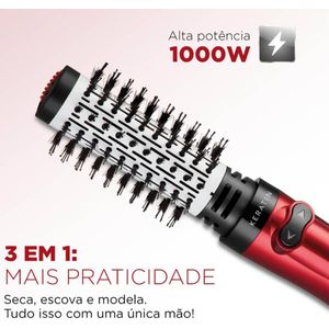 Escova Rotativa 3 em 1 Red Infinity ER-11 Mondial