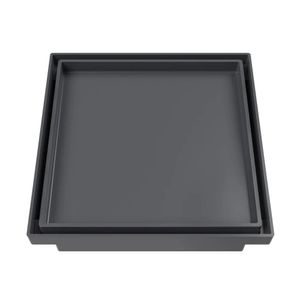 Ralo Oculto Quadrado Universal de 10x10 cm Cinza Astra