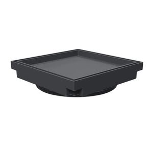 Ralo Oculto Quadrado Universal de 10x10 cm Cinza Astra