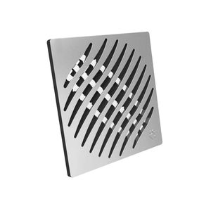 Grelha Quadrada Prata Inox 100 Mm Tigre