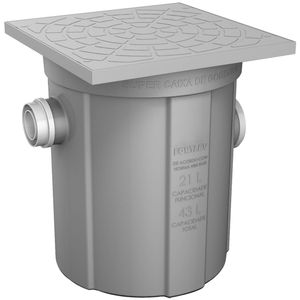 Caixa de Gordura com Cesto de Limpeza 100 Mm 21 Litros Fortlev