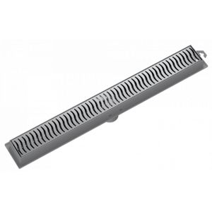 Ralo Linear 90 cm Com Grelha Cromado Tigre