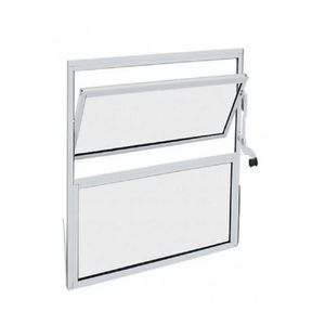 Janela Basculante de Alumínio White 50x50 Cm (AxL) com Vidro Liso Quality