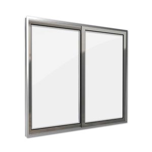 Janela Vidro Liso Home Aluminío Nat 2 Folhas 100x100 Cm (AXL) Quality/Prime