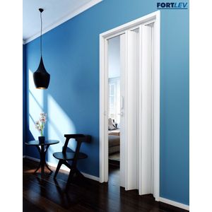 Porta Sanfonada PVC Branca 0,60x2,10 M (LxA) Novaforma