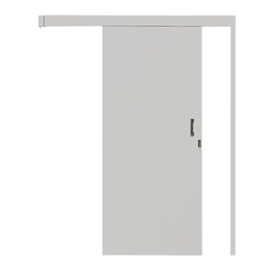 Kit Porta Correr HDF Branco 215x80 Cm (AxL) MGM Esquadrias