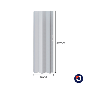 Porta Sanfonada Cinza 0,90x2,10 M (LxA) Novaforma