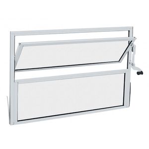 Janela Basculante de Alumínio White 40x60 cm (AxL) com Vidro Liso Quality/Prime