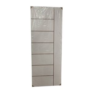 Folha de Porta HDF Branca Linha Horizontal 210x80 Cm SD Portas