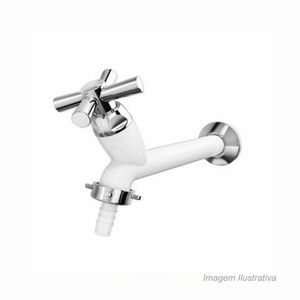 Torneira Tanque Cross Branco Cromado 1/2-3/4" Tigre
