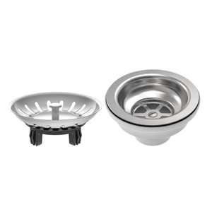 Válvula Econômica 4 1/2" sem Escape em Aço Inox Polido e Polipropileno para Pias e Cubas Tramontina