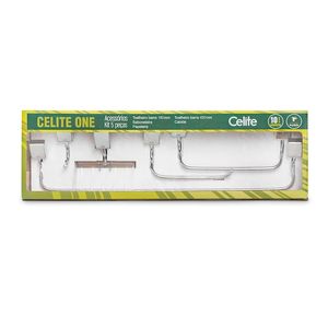 Kit De Acessórios Para Banheiro One 5 Peças Celite