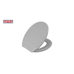 Assento Sanitário Almofadado Cinza Slim Astra