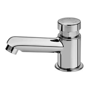 Torneira Bancada Compact PressMatic Cromada Fechamento automático Docol