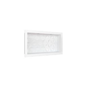 Nicho Texturizado em Mármore Sintético 60x30 Cm Branco Cozimax