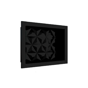 Nicho Multiuso Textura Triângulo Preto 40x30 Cm Cozimax