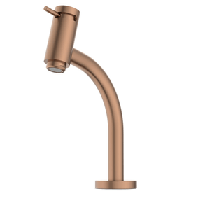 Torneira para Lavatório de Mesa Bica Baixa Rose Gold Celite