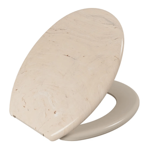 Assento Sanitário Comum Oval Anatômico Marmorizado Astra