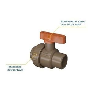 Registro Esfera Hidráulico Com União 32 MM Fortlev
