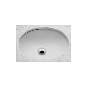 Cuba De Embutir Oval Pequena 39x30 Cm Branca Celite