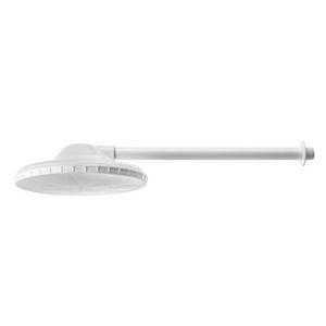 Chuveiro 8" Com Braço Sem Registro 30 Cm 1/2 Branco Herc