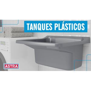 Tanque Plástico Prata 47x43x27 Cm Astra