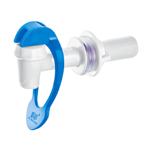 Torneira Para Filtro Automática Com Acionamento Inferior 3/8" Branca/Azul Herc