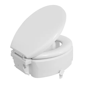 Assento Sanitário Elevado com Almofadado e Trava 13 cm Astra
