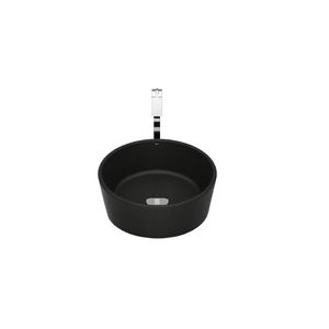 Cuba de Apoio Redonda Optica Black Matte 35x35 Cm Roca