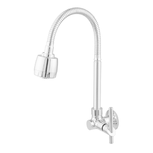Torneira de Cozinha Gourmet Parede 1/4 Voltas Cromada Imperatriz