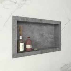 Nicho Porcelanato Diamante 60x30 Cm Cinza Cozimax
