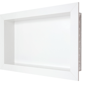 Nicho Porcelanato Diamante 60x30 Cm Branco Liso Cozimax