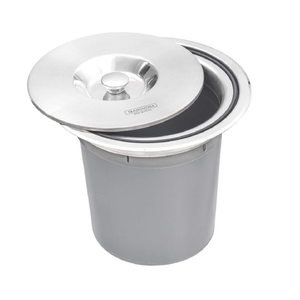 Lixeira Inox De Embutir Clean 5 Litros Tramontina